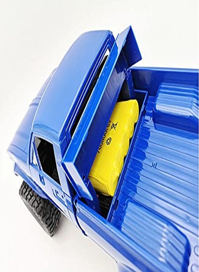 سيارة FMTStore WPL C24 1/16 2.4GHz 4WD RC Car Crawler Headlight Control Remote Control Crawler Off-Road Pickup Truck RTR Toy Boy, Girl and Adult (Blue) - Image 5