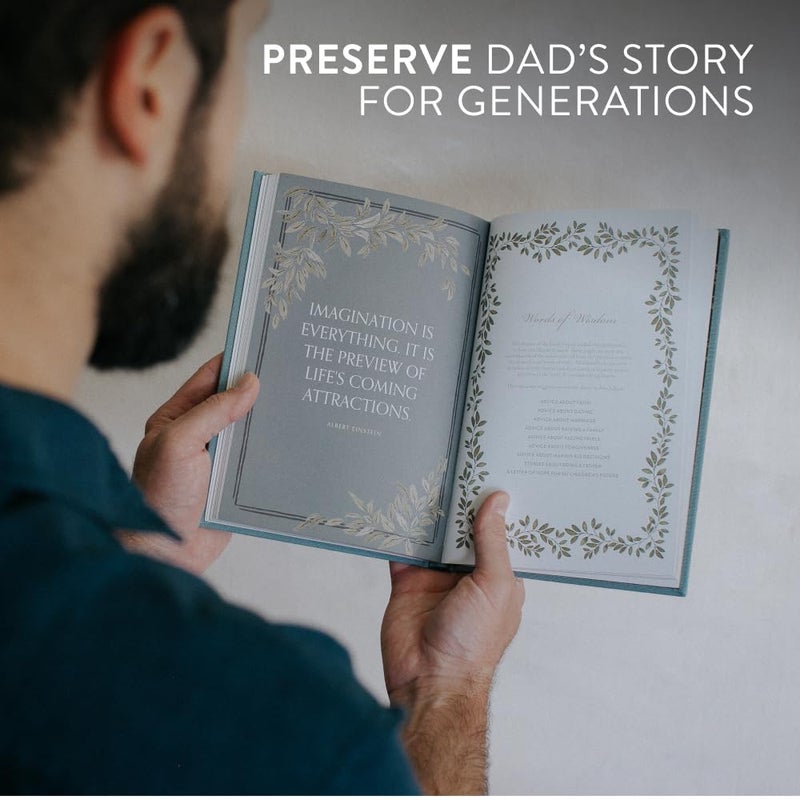 Dad's Story Journal (Linen Hardcover): A Memory and Keepsake Journal for My Family (Heirloom Story Books and Guided Journals) Hardcover by Korie Herold - September 13, 2022 - Image 2