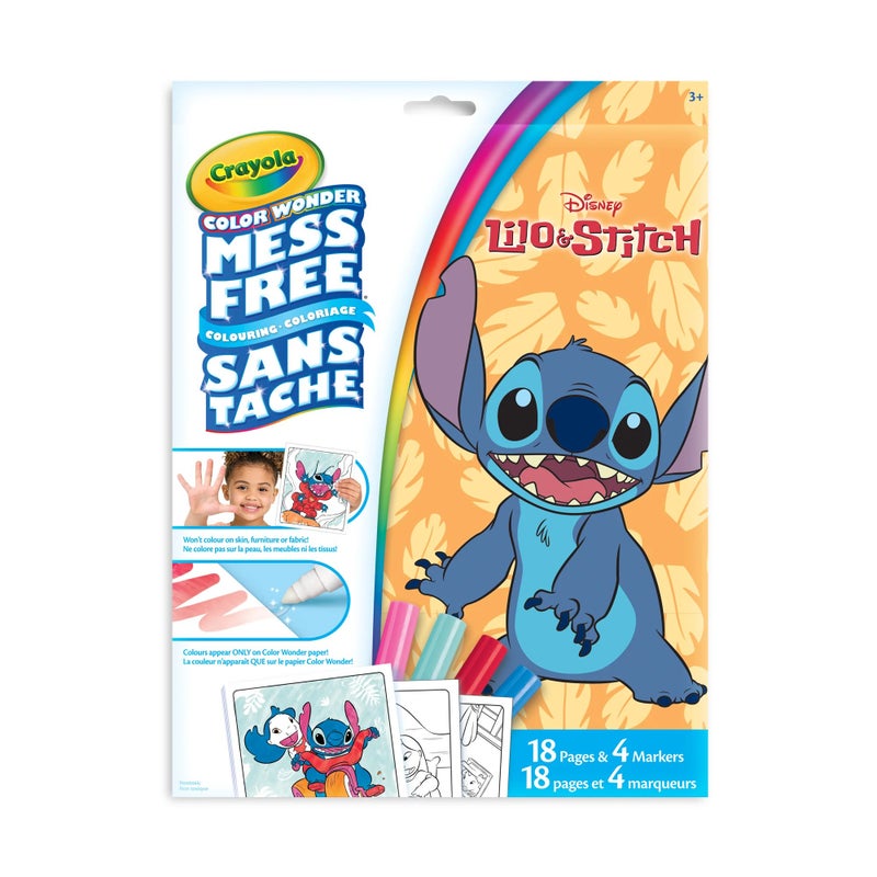 Crayola Color Wonder Mess-Free Colouring Pages & Markers, Disney Lilo & Stitch - Image 2