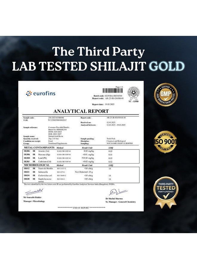 mars by GHC mars by GHC Pure Himalayan Shilajit Gold (Resin) Powered with - 20g - Pack of 1 | Pure Organic Shilajit Resin sourced from Himalayas  - Image 3