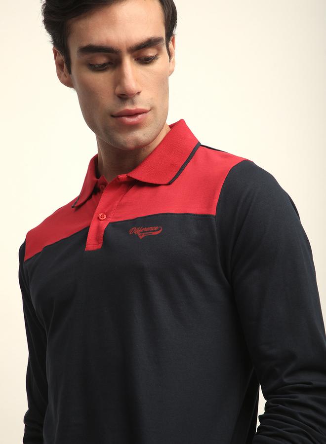 Difference of Opinion Men Color Block Regular Fit Polo - Image 5