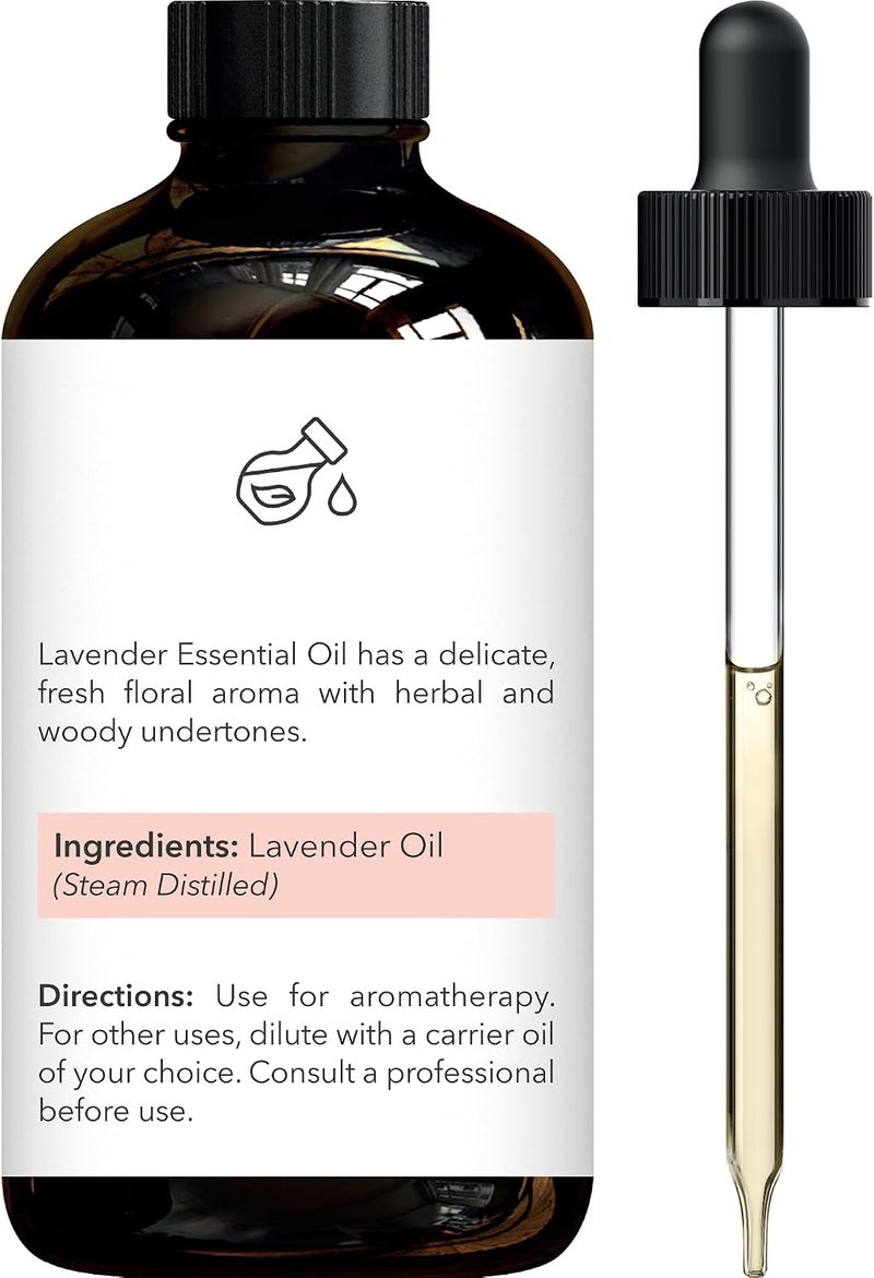 Brooklyn Botany Lavender Essential Oil - Huge 4 Fl Oz - 100% Pure and Natural - Premium Grade with Dropper - for Aromatherapy and Diffuser - Image 2