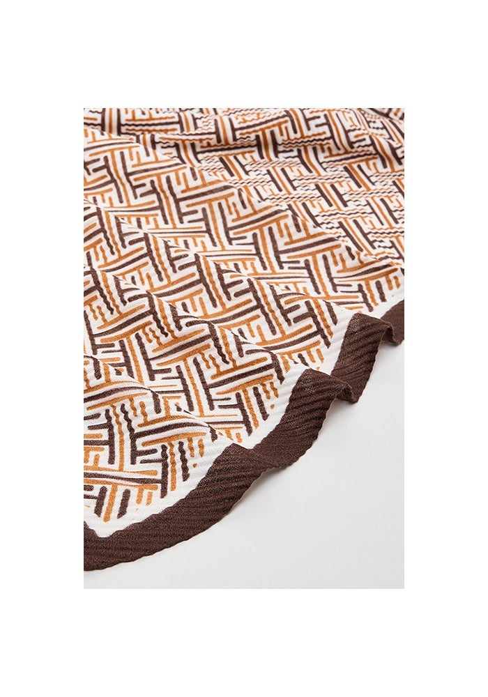 R&B Patterned Scarf, 180X85cm - Image 3