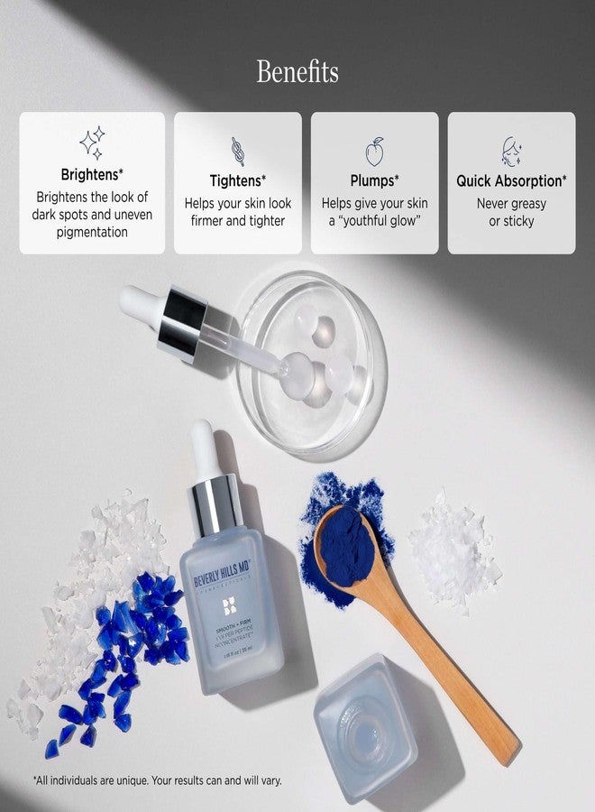 Beverly Hills MD Smooth + Firm Copper Peptide Concentrate Serum for Aging Skin, Plumping Niacinamide for Tightening & Brightening, Helps Improve Elasticity, Hyperpigmentation & Dark Spots, Water Based, 1.18 Fl Oz - Image 4