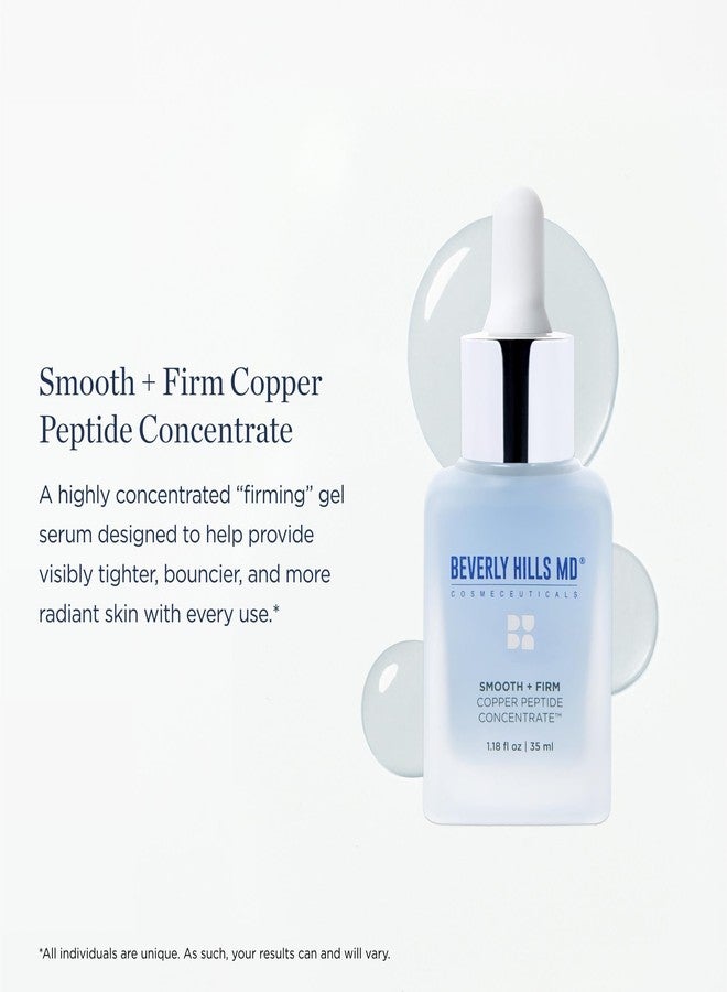 Beverly Hills MD Smooth + Firm Copper Peptide Concentrate Serum for Aging Skin, Plumping Niacinamide for Tightening & Brightening, Helps Improve Elasticity, Hyperpigmentation & Dark Spots, Water Based, 1.18 Fl Oz - Image 2