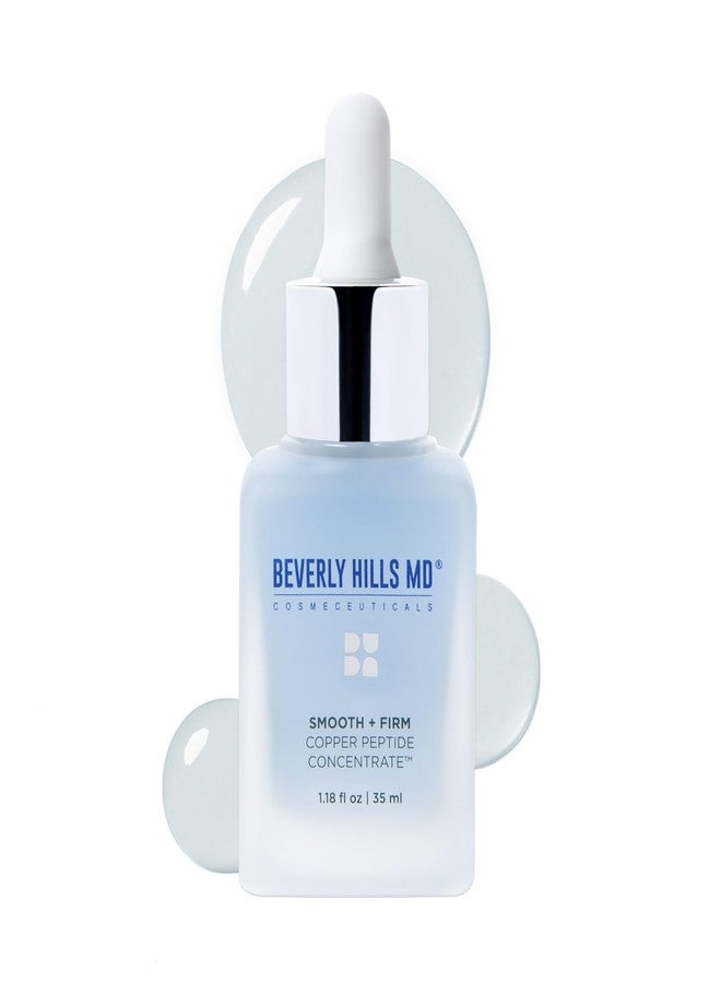 Beverly Hills MD Smooth + Firm Copper Peptide Concentrate Serum for Aging Skin, Plumping Niacinamide for Tightening & Brightening, Helps Improve Elasticity, Hyperpigmentation & Dark Spots, Water Based, 1.18 Fl Oz - Image 1