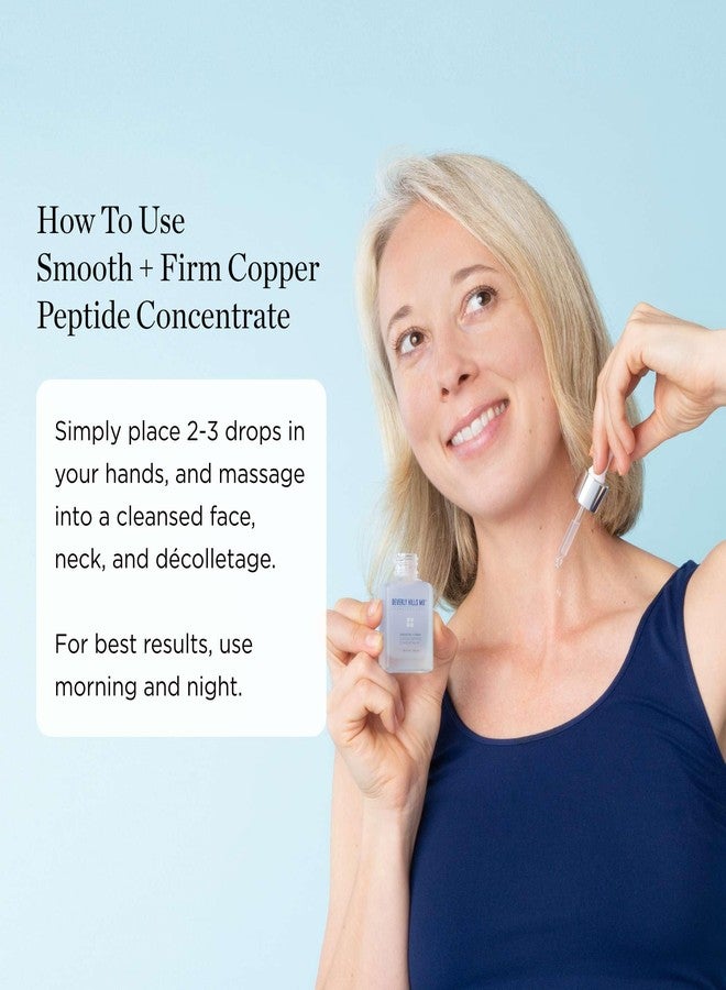 Beverly Hills MD Smooth + Firm Copper Peptide Concentrate Serum for Aging Skin, Plumping Niacinamide for Tightening & Brightening, Helps Improve Elasticity, Hyperpigmentation & Dark Spots, Water Based, 1.18 Fl Oz - Image 5