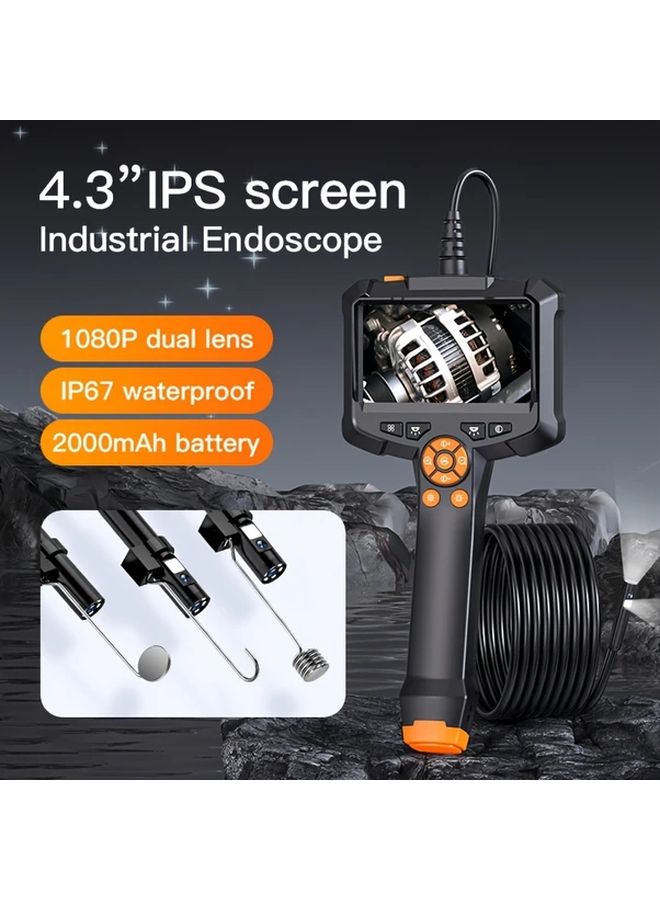 Industrial Endoscope 8mm Dual Single Lens IP67 USB Rechargeable ABS Resin - Image 2