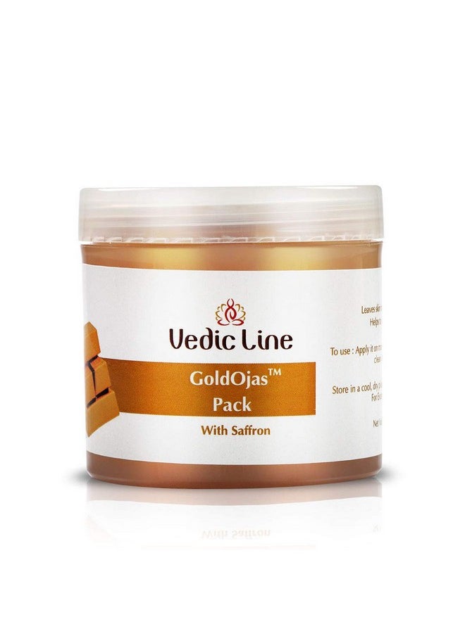 Vedic Line Vedicline Gold Ojas Pack Reduce Dullness, Anti-Ageing & Improve Skin Elasticity With Gold Dust & Saffron For Glowing Skin,100Ml 