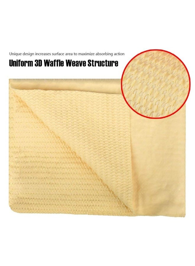 Xpro X-PRO 99 Concave Cleaning Cloth X99-CH9D 9D Ultra Absorbent 3D Waffle Weave Car Drying Towel High Absorption PVA Synthetic Chamois for Car, Bike, Boat, Glass, Furniture & Kitchen Soft, Scratch-Free, Reusable Cleaning Cloth - Image 4