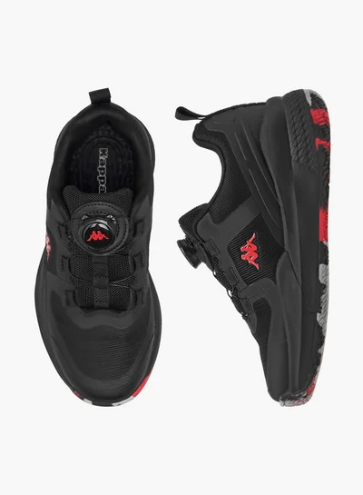 Kappa Boys' Logo Print Sports Shoes with Rotating Buckle Closure