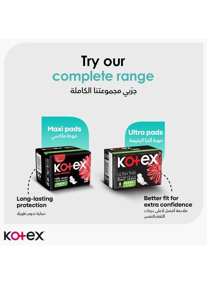 Kotex - Kotex Antibacterial Panty Liners, 99% Protection from Bacteria Growth, Long Size, 20 Daily Panty Liners - Image 1