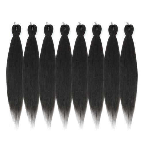 ROSDINA Pre-stretched Braiding Hair - 30 Inch 8 Packs Light Brown Super Long Braiding Hair For Twist or Box Braids, Yaki Texture Hot Water Setting Synthetic Braiding Hair Extensions (30 Inch, #4-8P) - Image 5