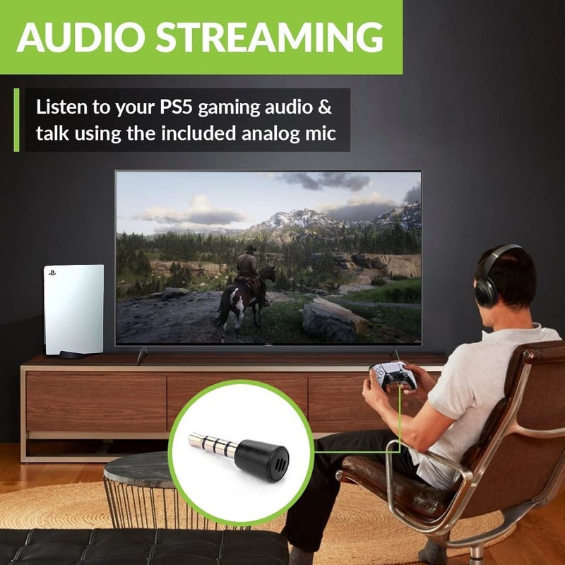 Avantree C81 USB-C Bluetooth Adapter for PS5 - Connect Headphones Wirelessly with aptX Low Latency Support and Included Mini Mic - Image 2