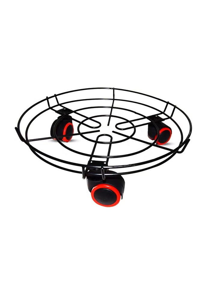 Rona Gas cylinder holder with wheels for easy movement, 34 cm, black - Image 1