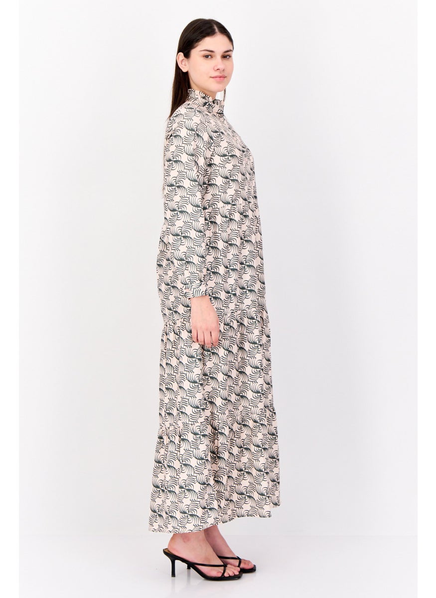 Kathy Ireland - Women Allover Print Maxi Dress, Multicolor - Image 1