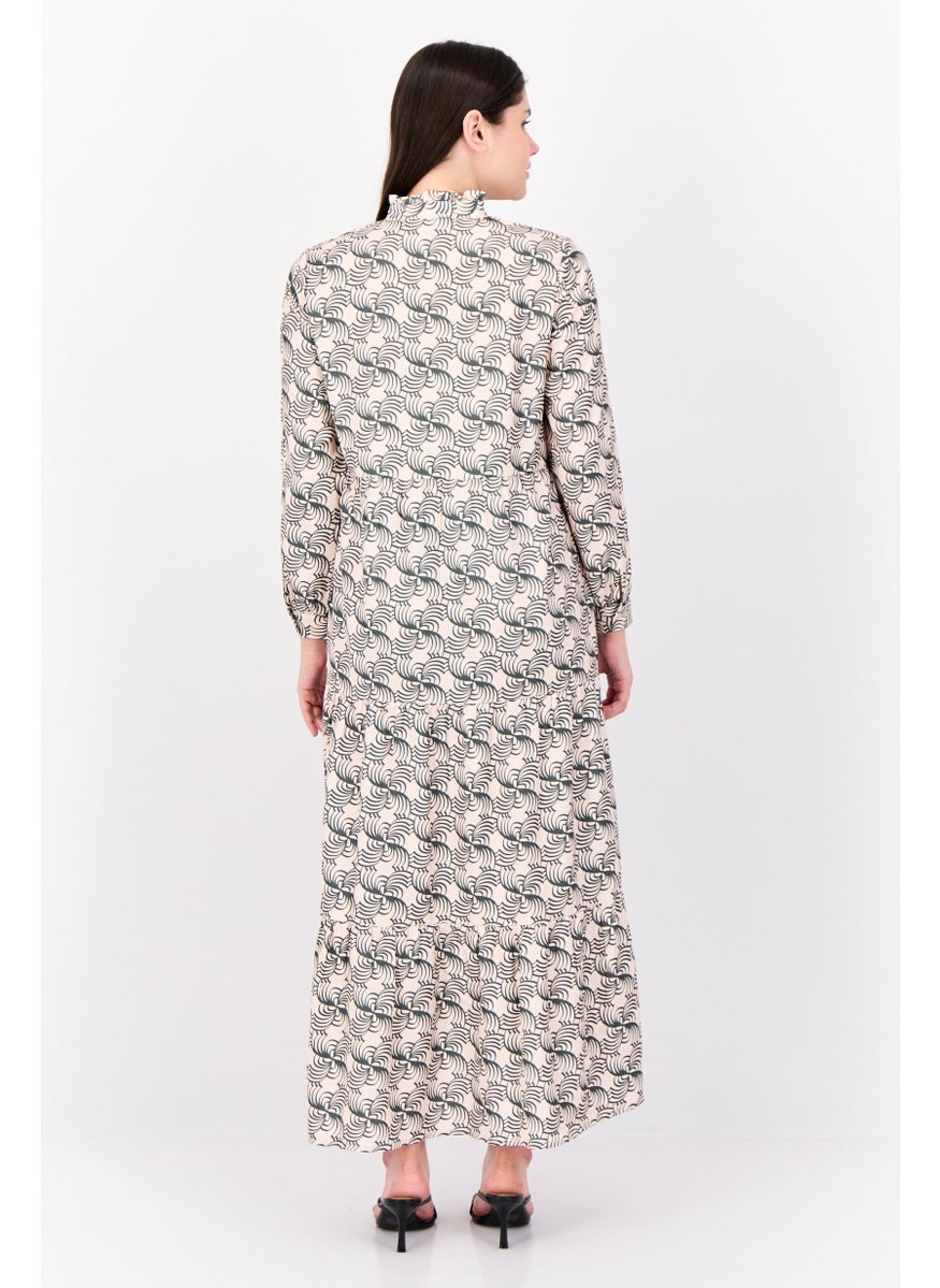 Kathy Ireland - Women Allover Print Maxi Dress, Multicolor - Image 1