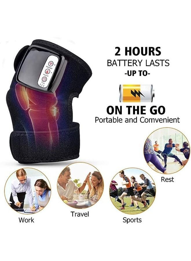 Arabest Electric Knee Massager,Far Infrared Joint Protector,Shoulder Massager,Multi-functional Rechargeable Heated Knee and Joint Massager for the Elderly,110v-240v,10w,45-65 Degree  - Image 5