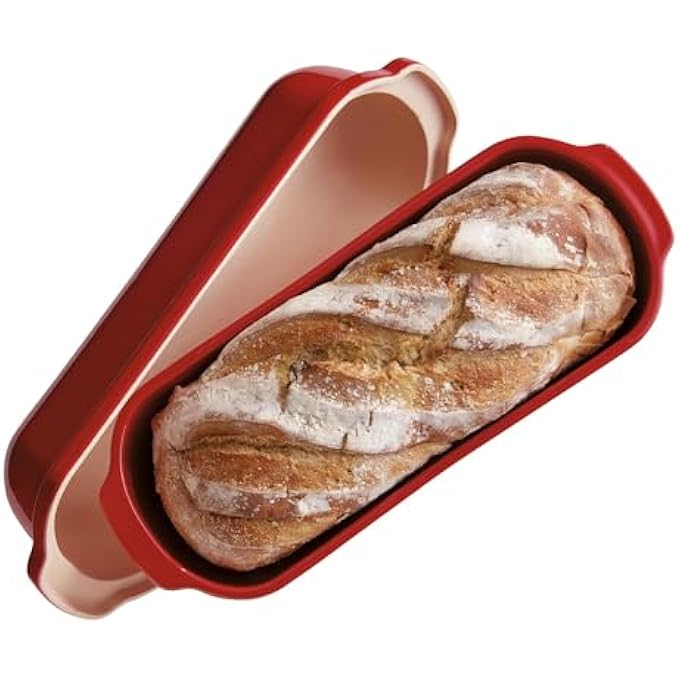 Emile Henry 345503 Italian Bread Baker Burgundy Ceramic - Image 5