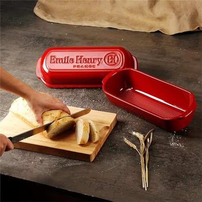 Emile Henry 345503 Italian Bread Baker Burgundy Ceramic - Image 4