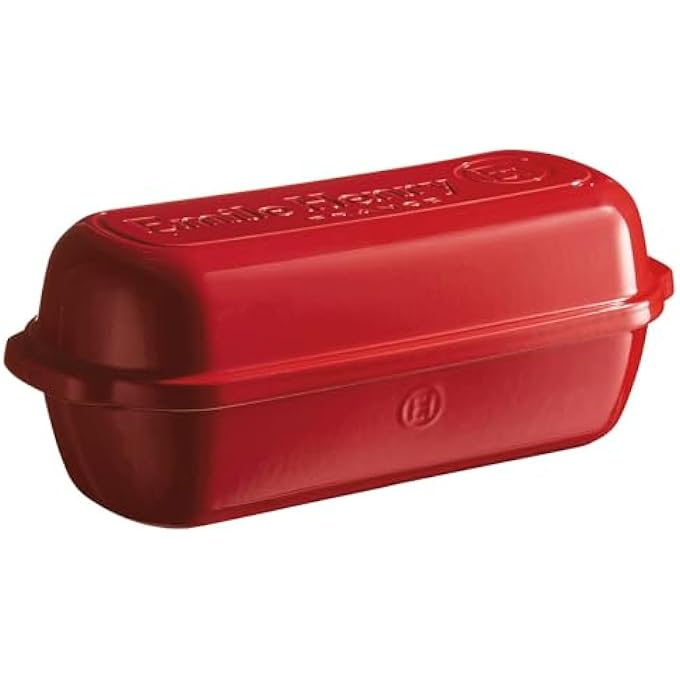 Emile Henry 345503 Italian Bread Baker Burgundy Ceramic - Image 1