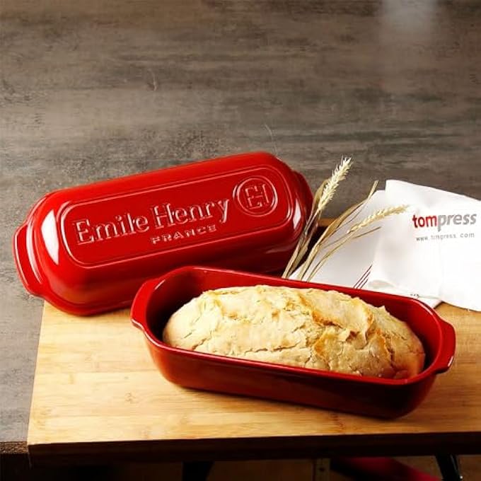 Emile Henry 345503 Italian Bread Baker Burgundy Ceramic - Image 3