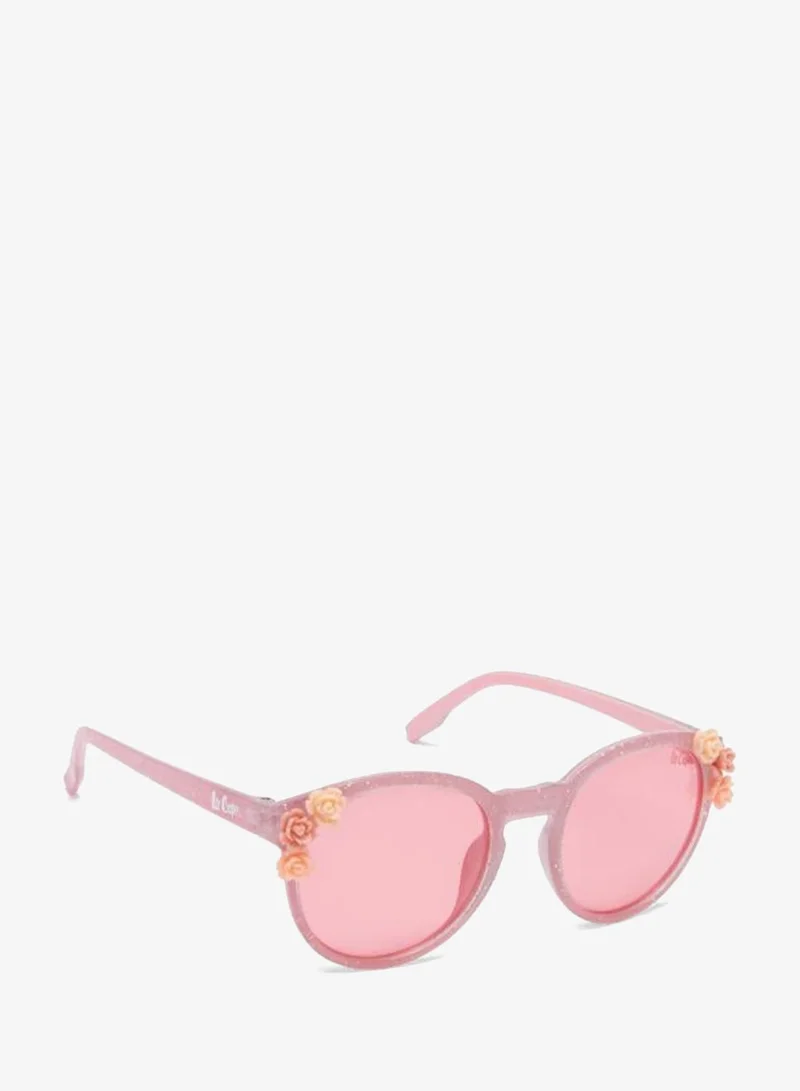 Lee Cooper Polarized Sunglasses Pink Frame Pink Mirror Lens 46mm  - LCK107C01