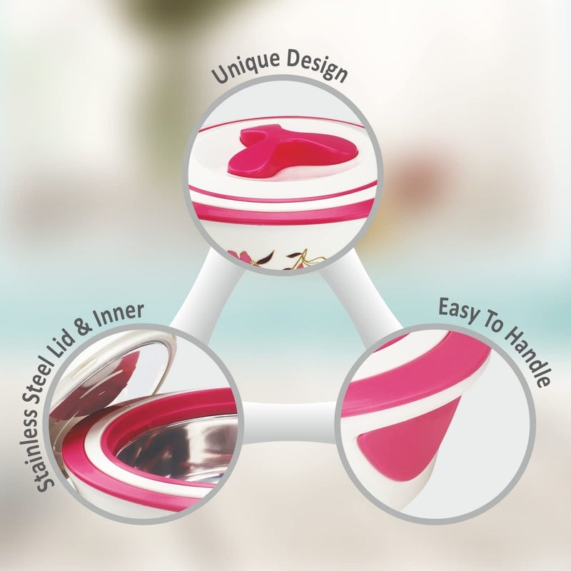 Nayasa Magnolia Casserole, 1500 ml, Pink - Image 3