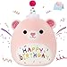 BSTAOFY 14 Birthday Teddy Bear Plush Pink Bear Stuffed Animal Soft Plush Toy Cute Plushie Doll Gifts for Kids Girls Boys Birthday Party Decor - Image 3