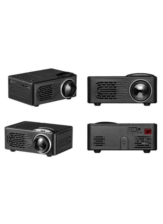 Crony Mini Battery Projector, LCD Display LED Portable Projector, Home Theater Cinema USB Children Video Media Player -RD-814 -Black  - Image 3