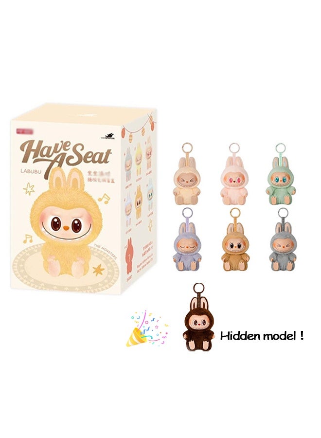 Second generation Labubu The Monsters - Have a Seat Vinyl Plush Blind Box, The Monsters Blind Box Figures, Random Design Action Figures Collectible Toys, Single Box（Blind box） - Image 1
