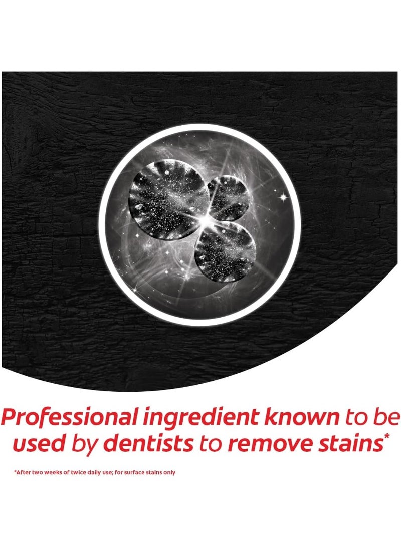 كولجيت معجون أسنان كولجيت أوبتيك وايت للتبييض بالفحم 75 مل، فرك معدني لطيف، مثبت سريريًا أنه يزيل 100% من البقع السطحية - Image 4