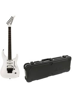 Jackson Pro Plus Soloist SLA3Q Electric Guitar  RightHanded 6 Strings Snow White Premium Craftsmanship and Playability Bundle with Protective Hardshell Case 2 Items