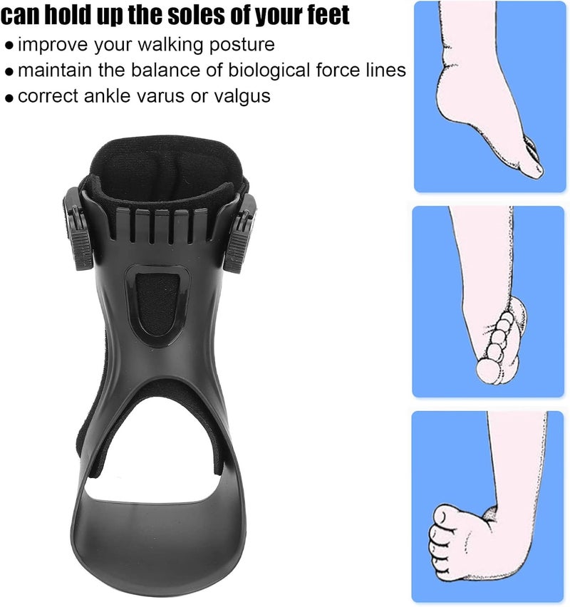 klarako Drop Foot Brace Orthosis, Plantar Fasciitis Night Splint Drop Foot Orthotic Brace, Foot Drop Brace for Walking, Men and Women Adjustable Achilles Tendonitis Brace for Fascia(M-Right Foot) - Image 2