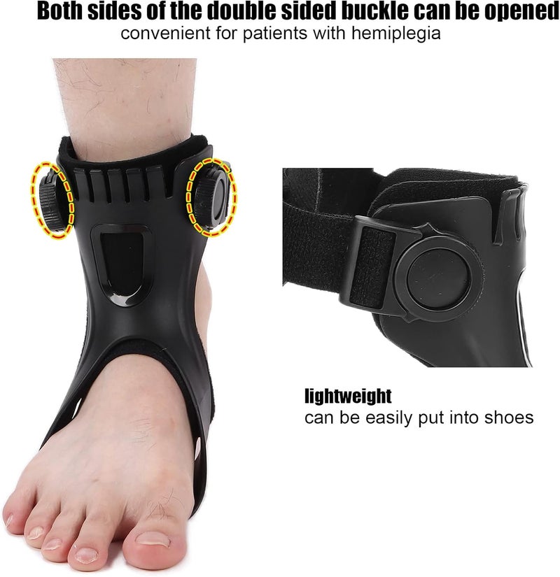 klarako Drop Foot Brace Orthosis, Plantar Fasciitis Night Splint Drop Foot Orthotic Brace, Foot Drop Brace for Walking, Men and Women Adjustable Achilles Tendonitis Brace for Fascia(M-Right Foot) - Image 5