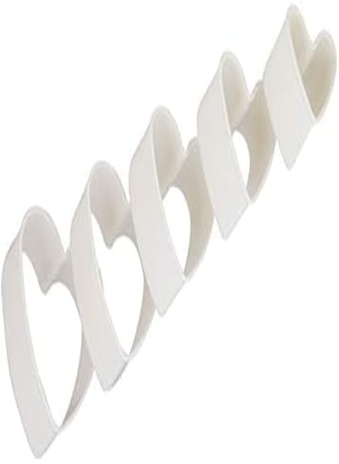 Prestige Prestige Heart Shape Pastry Cutter - Set 5 Piece - PR8052, White 