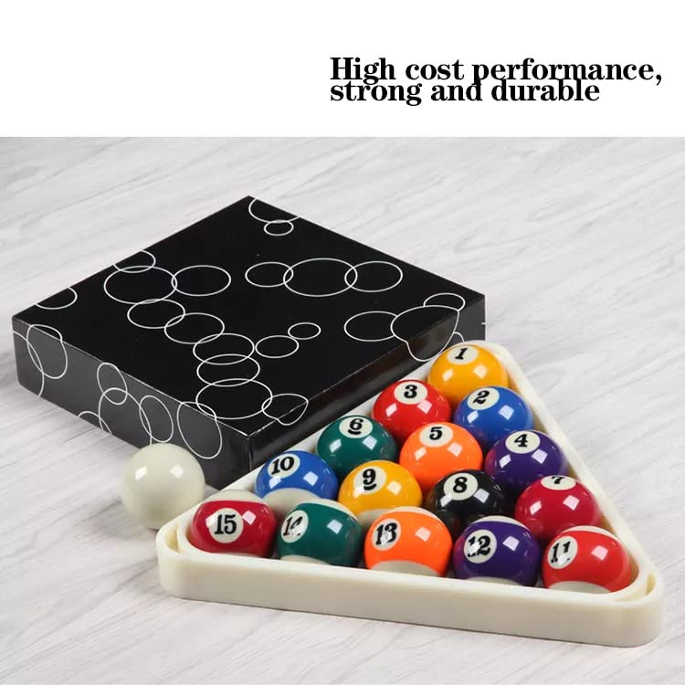 JBB Pool Ball Set 16 Balls 52.5MM with Triangle Frame - Image 5