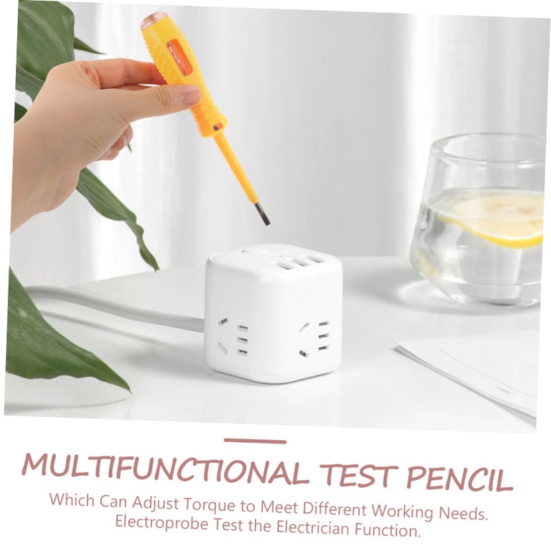3Pcs Electrician Screwdriver Voltage Tester with Flat Tip Head for Circuit Testing - Image 4