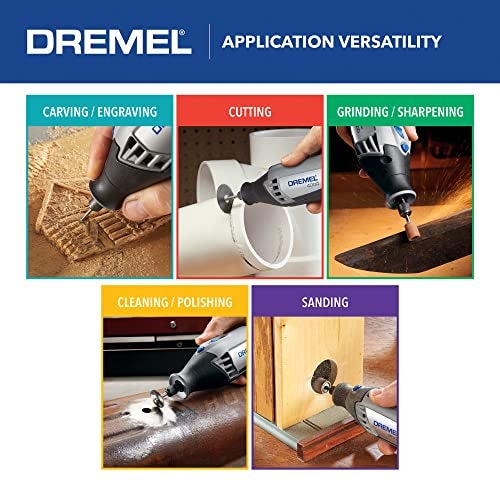 Dremel 4000-2/30 Variable Speed Rotary Tool Kit - 2 Attachments & 30 Accessories - Perfect for Cutting, Detail Sanding, Engraving, Wood Carving, and Polishing - Image 4