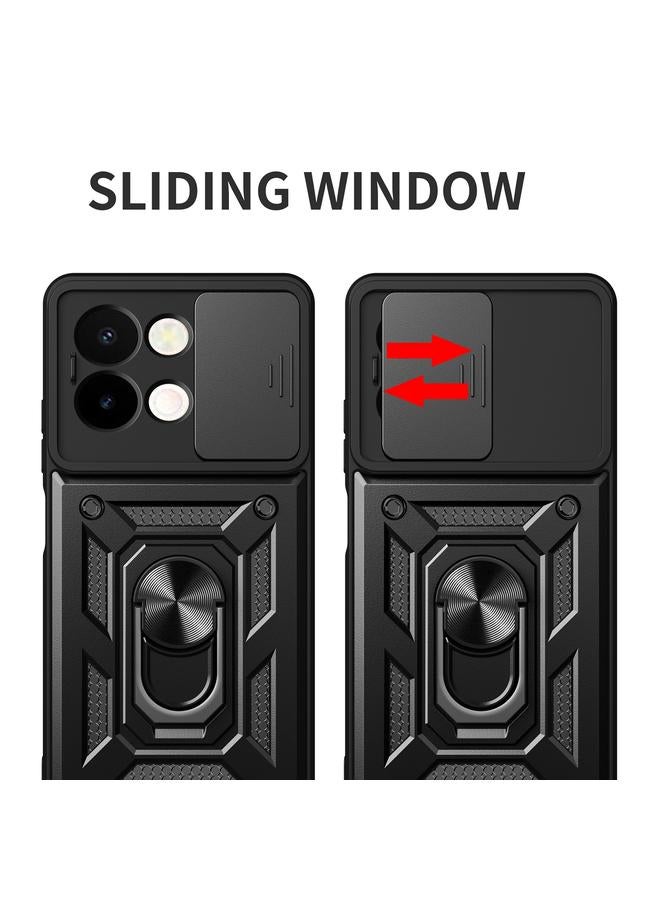 erorex Case For vivo Y28 4G Sliding Camera Cover Design TPU+PC Phone Case - Image 4