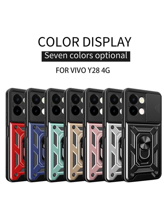 erorex Case For vivo Y28 4G Sliding Camera Cover Design TPU+PC Phone Case - Image 2