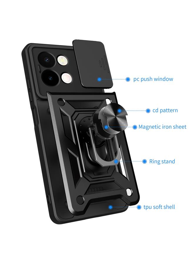 erorex Case For vivo Y28 4G Sliding Camera Cover Design TPU+PC Phone Case - Image 3