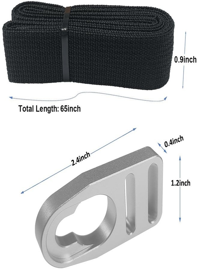 Guweta Upgraded Aluminum Kayak Seat Clips with Nylon Webbing Straps Kayak Seat Replacement Repair kit Accessories Compatible with Lifetime Emotion Style Button Type Straps Repair Clip Parts - Image 2
