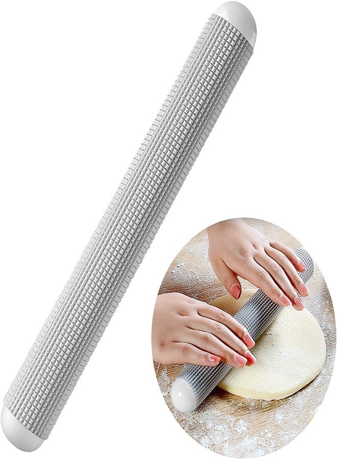 NAIDEV 1 Plastic Rolling Pin Floating Point Exhaust Roller Non-Stick Food Grade Kitchen Utensil Pastry's Dough Making Decor Tool Size 25 cm (Grey) - Image 2