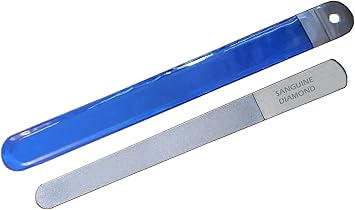 Sanguine Sanguine Extra Fine Diamond Deb Nail File Double Sided Diamond Dust Coating Much Improved - Image 1