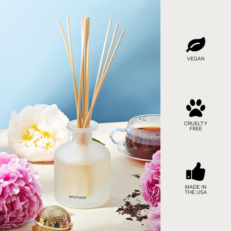 Apotheke Luxury Scented Oil Reed Diffuser Liquid Refill (Earl Grey Bitters) - Premium Home Fragrance Diffuser Refill Set with Sticks - Image 5