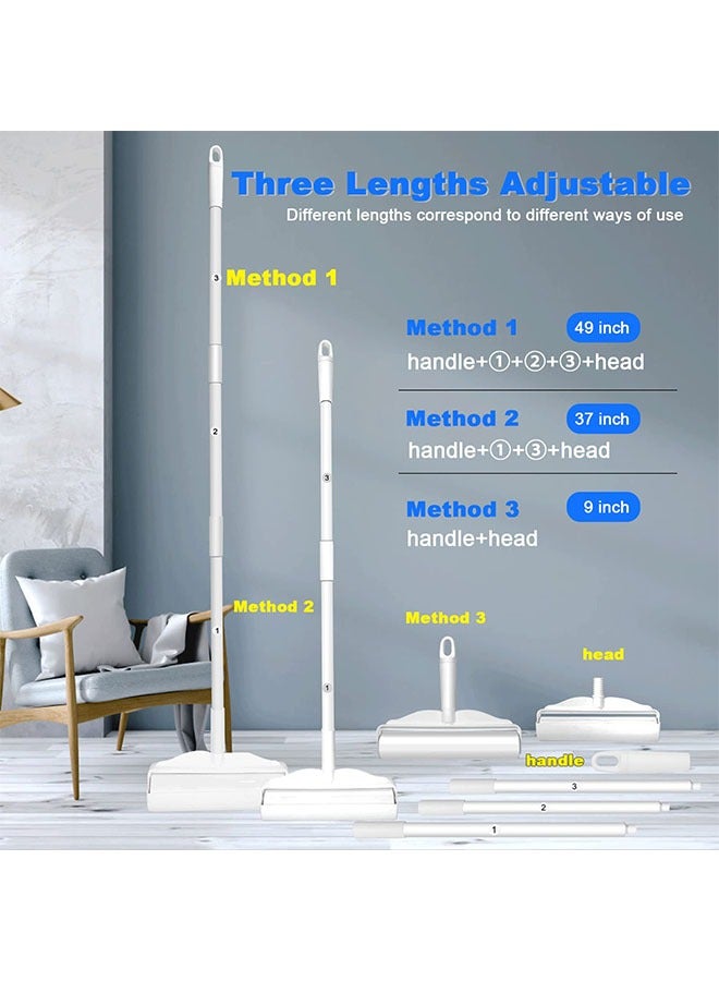 خ م رول تنظيف السجاد مجموعة واحدة عرض 24 سم، مع بكرتين 120 ورقة، تزيل الشعر وشعر السرير وتنظيف السجاد والغبار على الأرض والملابس، مع ورق قابل للإزالة - Image 2