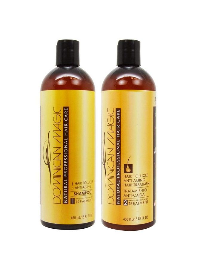 Dominican Magic Hair Follicle Antiaging Shampoo & Treatment 15.87Oz Duo "Set" - Image 2
