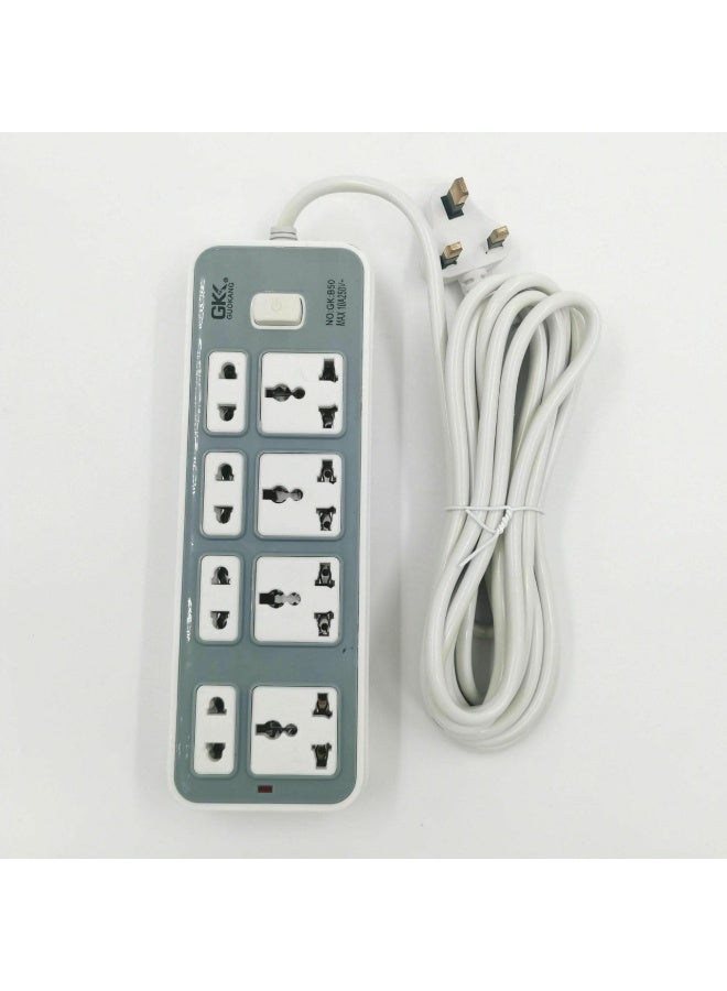 Multi-Socket Extension Power Strip with USB Ports and Extension Cable – Safe Electrical Outlet - Image 1