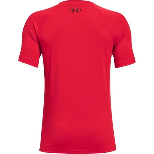 Under Armour Boys Tech Big Logo Short Sleeve T-Shirt , Red (600)/Black , X-Small - Image 5